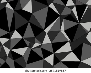 Black and Gray Polygon Geometric Abstract Background