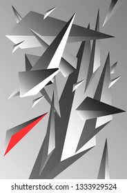 black gray pyramid background