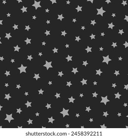 Black Gray Stars Pattern Background Wallpaper Vector