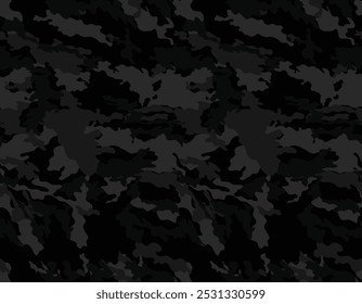 
black gray vector camouflage pattern, army texture, urban background