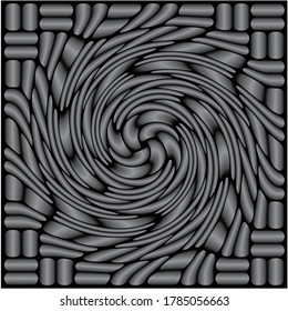 ilustración vectorial en negro y gris de un fondo abstracto