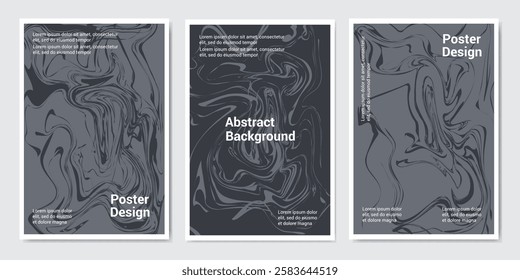 black and gray wave background vector. Creative illustration for poster, web, landing, page, cover, ad, greeting, card, promotion.