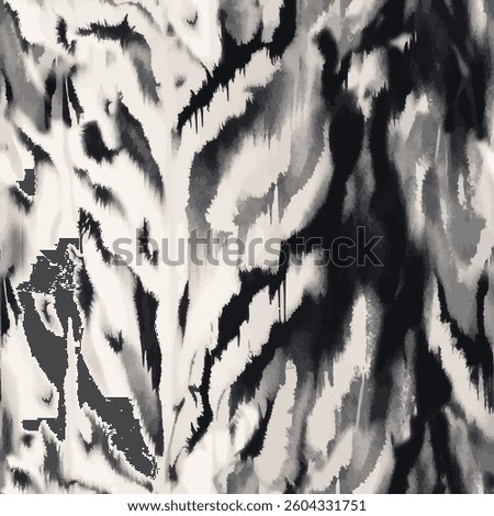 black and gray wavy lines for a strong and dynamic look