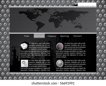 Black and gray website design