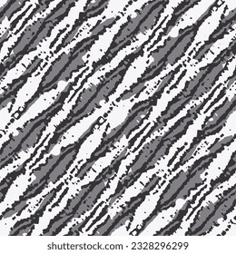 Black, Gray and White Splattered Paint Textured Pattern
