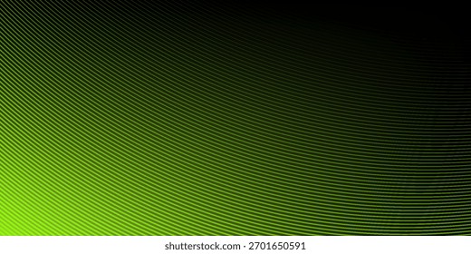 Black green abstract background with green stripes line for backdrop or presentation