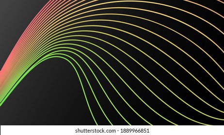 Black and green abstract gradient background. Modern Abstract Design concept of web page design, Vector illustration, Portfolio, Brochure Cover, Social Media Banner Design. Easy to edit.