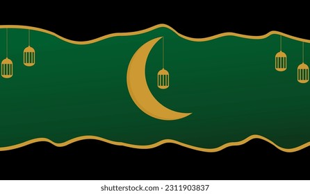 black green background with moon