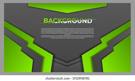 schwarz-grüner Hintergrund, Vektorüberschneidung auf dunklem Hintergrund für Hintergrunddesign. klassischer und moderner Stil.