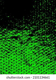 Black and green Bubble plastic grunge background. Packaging material. Abstract urban vector wallpaper. Dirty bubble wrap print. Overlay for modern trendy illustration and collage.