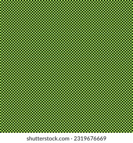 Black and green checkered background. Seamless square grid pattern. Checker chess board. Modern geometric vector wallpaper.