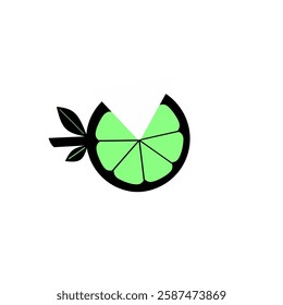 black and green fruit logo