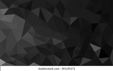 Black Green Gradient abstract geometric triangular polygon style illustration graphic background