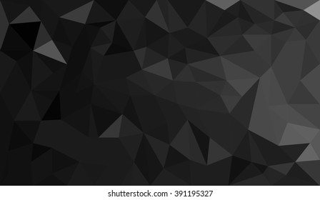 Black Green Gradient abstract geometric triangular polygon style illustration graphic background
