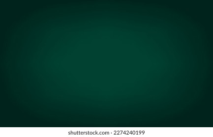 Black green gradient background. Space for displaying products. Abstract color vector banner. Vector illustration.