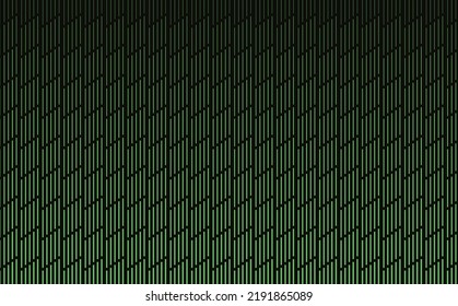Black and green gradient stripes background. Halftone stripes. Suitable for banner, cover, card, fabric, prints, and backdrop.