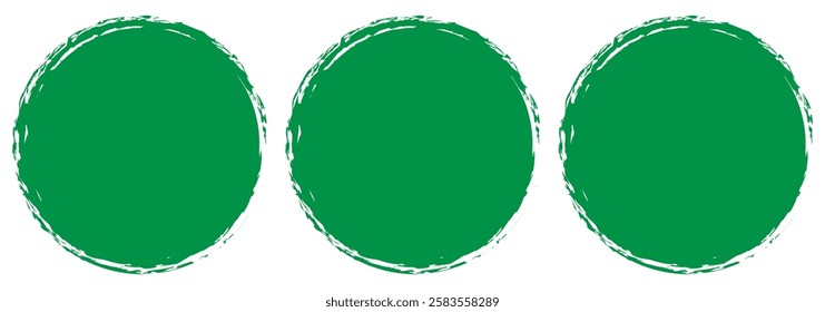 Black, green grunge round shapes. Brush strokes frames elements, frames for design. Brush drawn ellipses, ovals and bubbles to circle and highlight text. Hand drawn marker emphasis elements. EPS 10. 