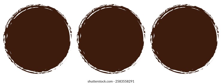 Black, green grunge round shapes. Brush strokes frames elements, frames for design. Brush drawn ellipses, ovals and bubbles to circle and highlight text. Hand drawn marker emphasis elements. EPS 10. 