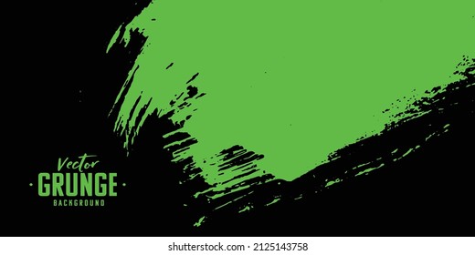 Black and Green Grunge Texture Abstract Background