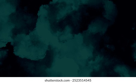 Textura grunge em preto e verde. Resumo grunge Fundo verde escuro, fundo de aquarela verde escuro texturizado.	