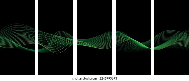 Black and Green Lines Backgrounds