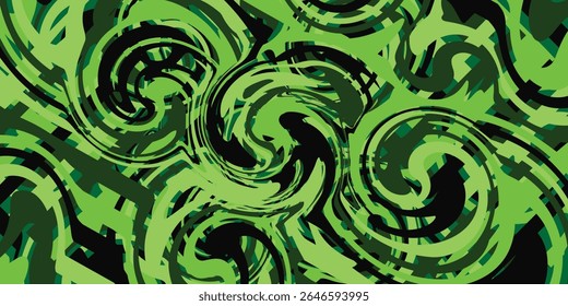Fondo y telón de fondo de licuar negro y verde
