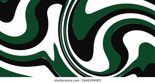 Black and green modern material design with a hexagonal pattern, corporate template for your business, vector abstract widescreen background