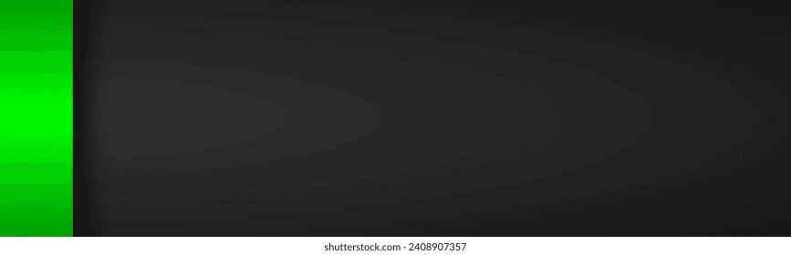 Encabezado vectorial de material moderno negro y verde. Diseñar banner con espacio en blanco para su logotipo. Resumen del diseño del sitio web. Ilustración del vector