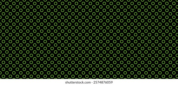 Black and green polka dots pattern background