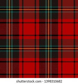 Black,  Green, Red and  White  Tartan  Plaid  Seamless Pattern Background. Flannel  Shirt Tartan Patterns. Trendy Tiles Vector Illustration for Wallpapers.
