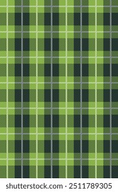 Black and green Scotland textile seamless pattern. Fabric texture check tartan plaid. Abstract geometric background for cloth, fabric. Monochrome graphic repeating design. Modern squared ornament