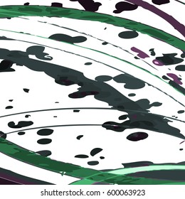 Black & Green Splatter Background