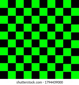Black and green squares seamless pattern. Vector illustration.