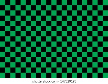 Black and Green Squares. Vector