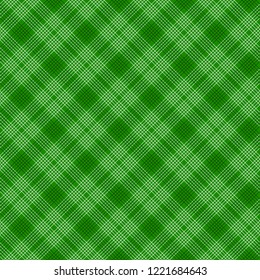 Black and green tartan traditional fabric seamless pattern, vector