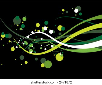 black and green tentacle design