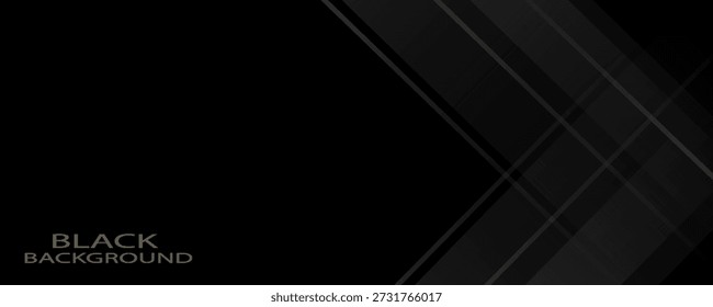 Black and grey background with empty space, suitable for covers, business cards and formal invitations.