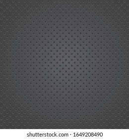 Black and  grey  background. Geometric modern vector dark pattern. Fine ornament with black dotted elements. Abstract halftone dotted background. Vector modern optical texture