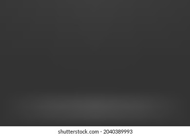 Fondo gris negro. Habitación en 3d. fondo vectorial.