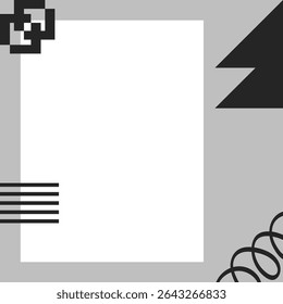 black grey background template flat design illustration poster