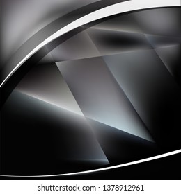 Black and Grey Background Vector Image