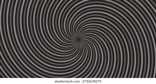Anuncio negro y gris con rayos, líneas de fondo, luz