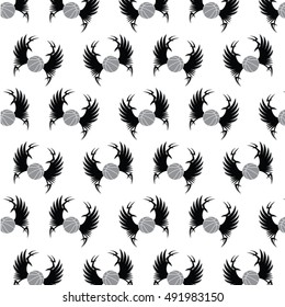 black and grey basketball pattern