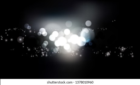 Black and Grey Blurred Bokeh Background Illustration