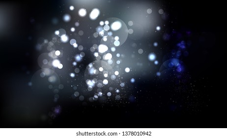 Black and Grey Bokeh Defocused Lights Background