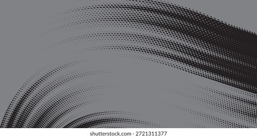 pincel negro y gris patrón de pegatina de coche de Anuncio abstracto líneas deportivas combinación de color negro y gris pincel grunge patrón moderno motorsport racing diseño de Vector, Eps 10.