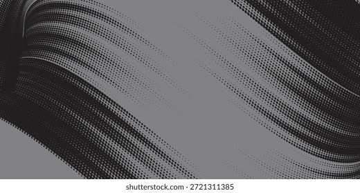 Pincel negro y gris Patrón de pegatina de coche Anuncio abstracto Líneas deportivas Combinación de color negro y gris Pincel grunge Patrón moderno Diseño de Vector de carreras de automovilismo.