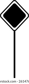 Black and Grey Caution Sign Frame