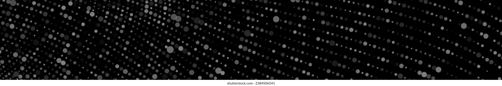 Schwarz-Grau gepunktete, gewölbte Linien abstrakter Technologiehintergrund. Futuristisches Vektorbanner-Design