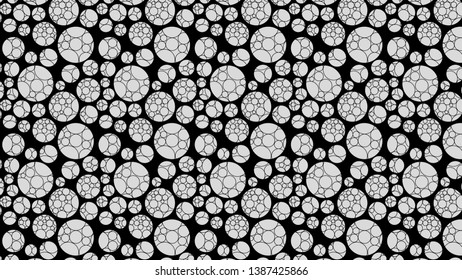 Black and Grey Geometric Circle Background Pattern Image